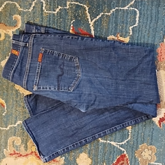 Men's 7ForAllMankind Carson Dark Wash Straight Leg Jeans, W34"/L32" - Picture 7 of 9